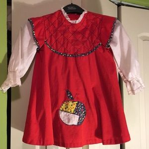 Vintage Apple Smock Dress
